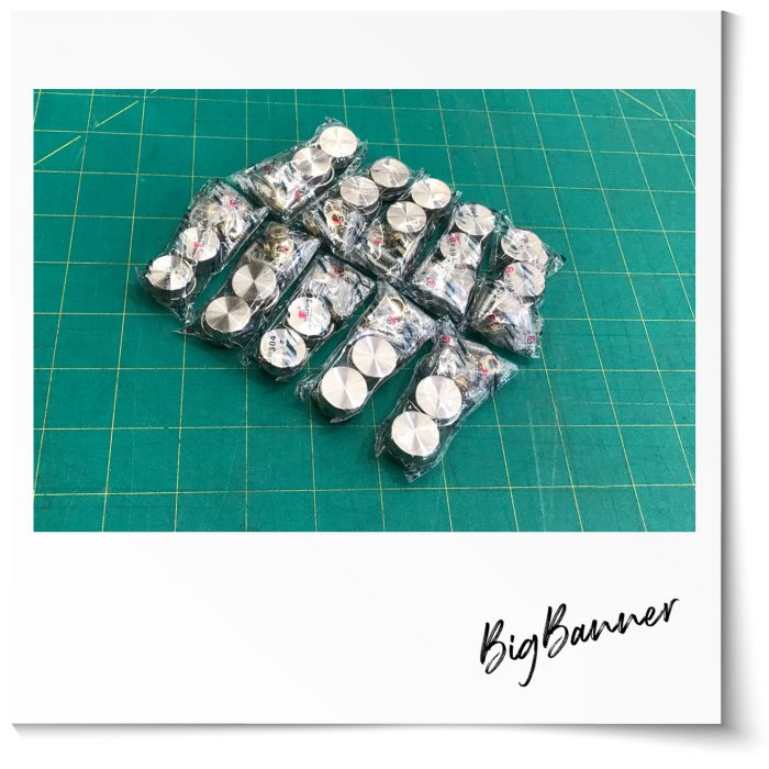 19mm Diameter Stainless Steel Wall Mount Screw Caps Fixing Caps (40pcs