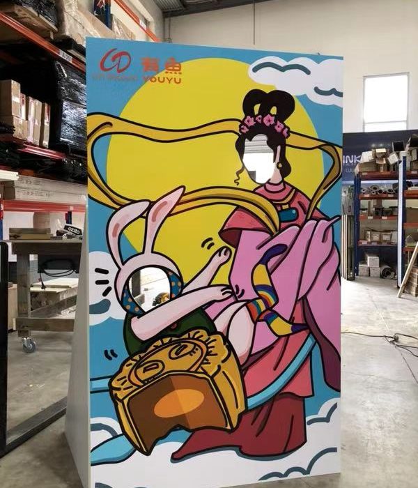 POS Freestanding Corflute Cut Out Sign Bollard Signs Big Banner