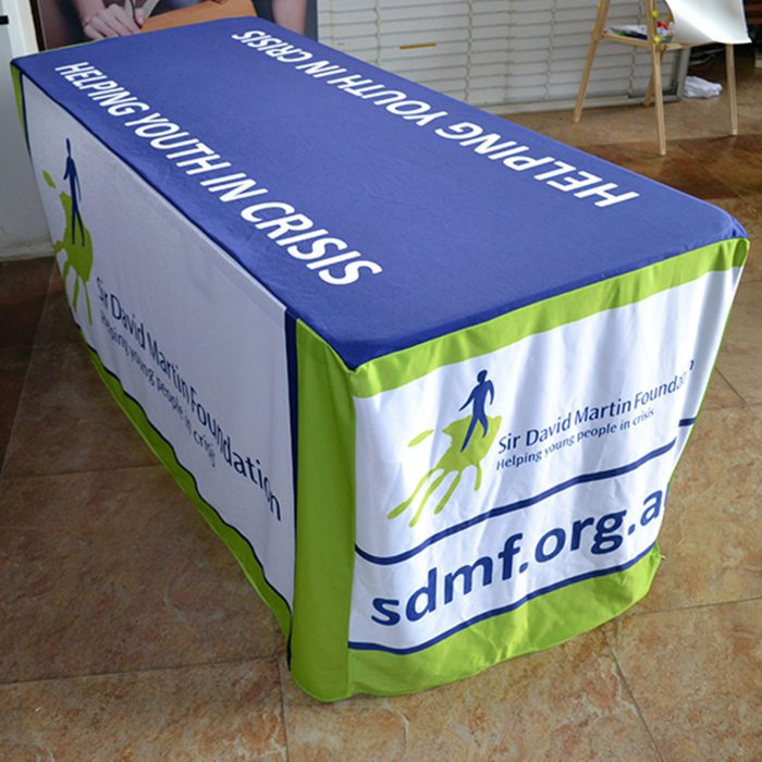 6ft 8ft Printed Fitted Table Throws / Covers Big Banner Australia