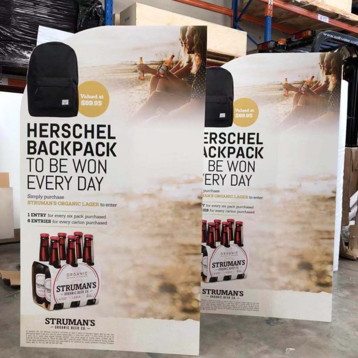 POS Freestanding Corflute Cut Out Sign Bollard Signs Big Banner