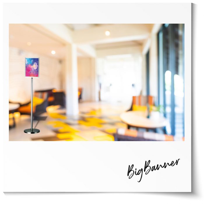 A4 Stainless Steel Information Display Stand Big Banner Australia