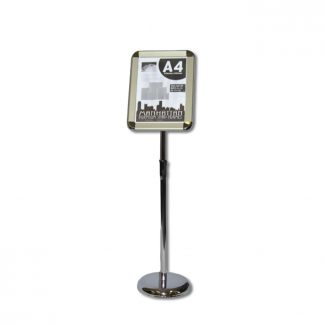 Premium Poster Stand | Heavy-duty Steel | 22W x 28H | Black