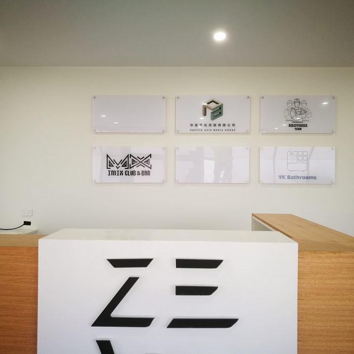 Acrylic Sign Wall Display Units Big Banner Australia