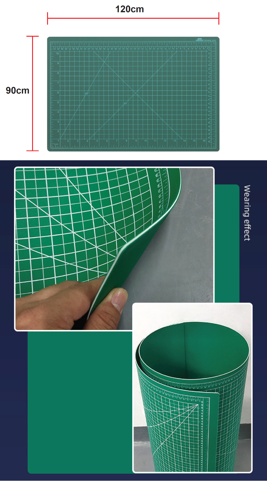 Extra Large Double Sided Self Healing Cutting Mat Craft Cutting Pad