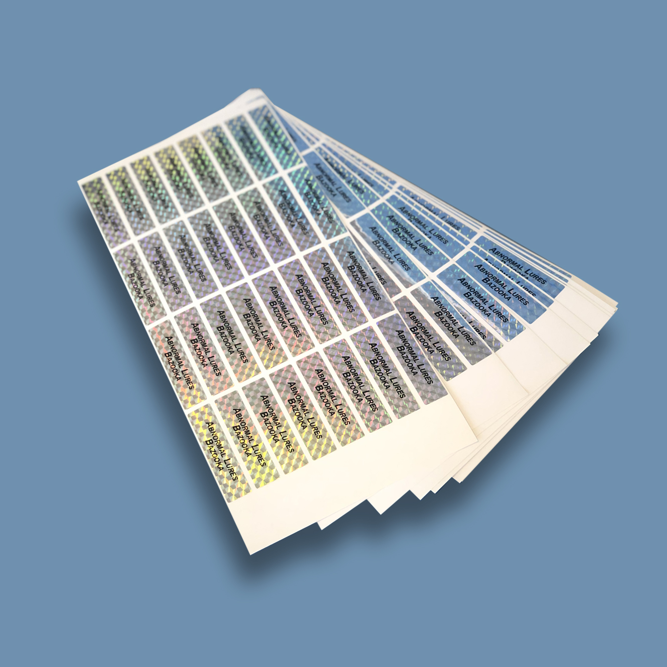 Custom Personalised Full Colour SILVER FOIL Sticker Label Printing