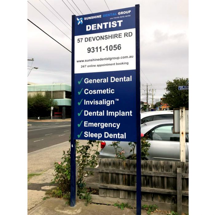 Fabricated Metal Commercial Sign Board Big Banner Australia