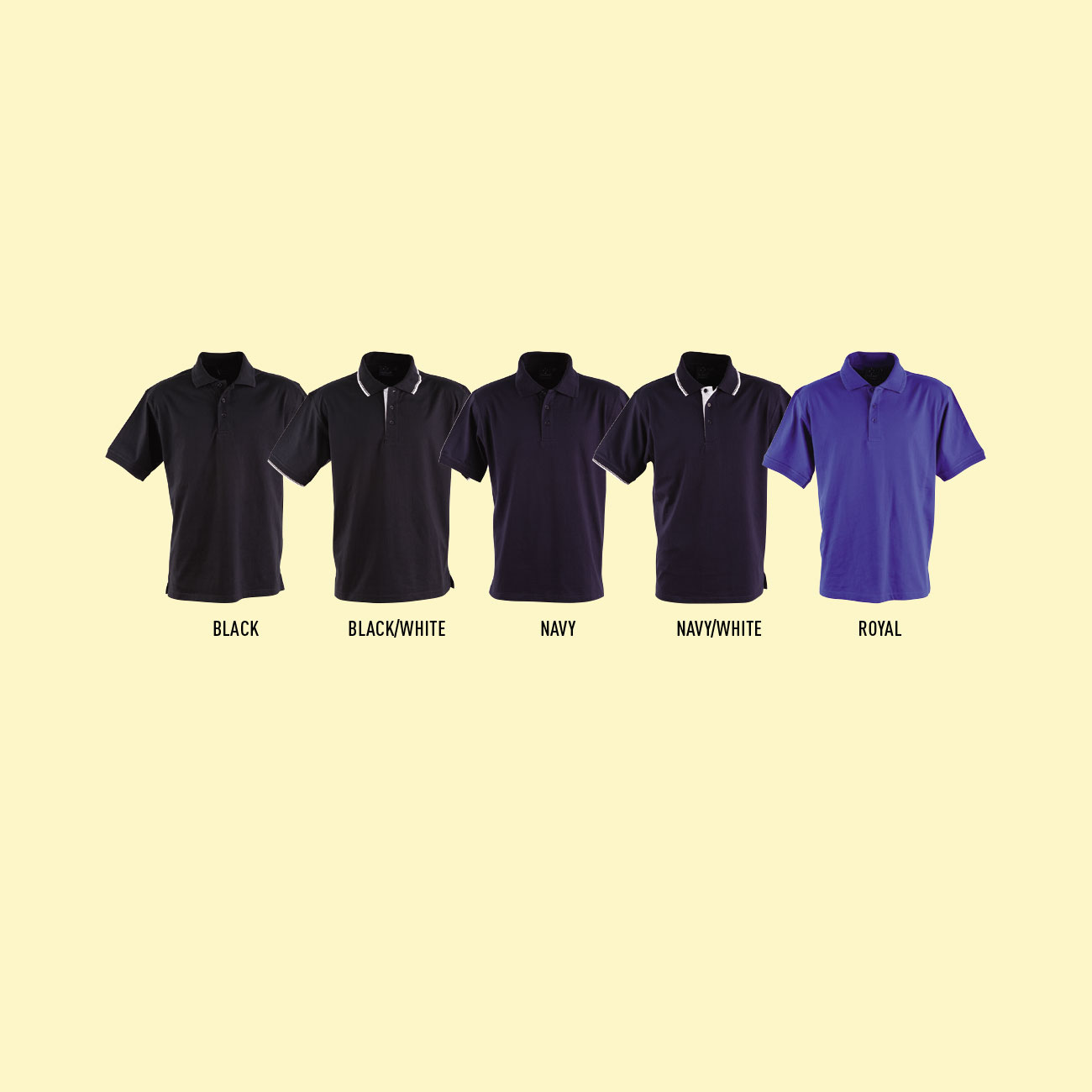 Macquarie Cotton Jersey Knit Contrast Short Sleeve Polo - Big Banner ...