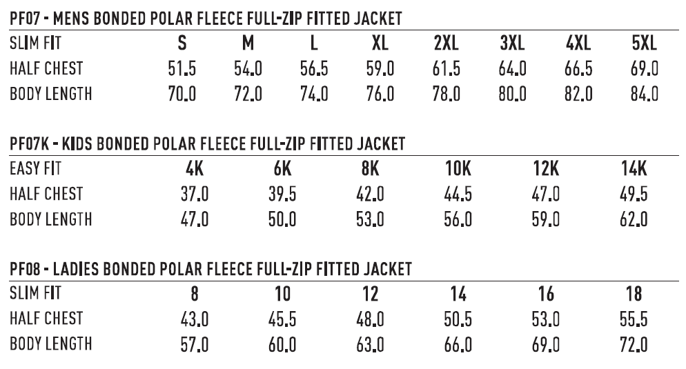 Frost Bonded Polar Fleece FullZip Fitted Jacket