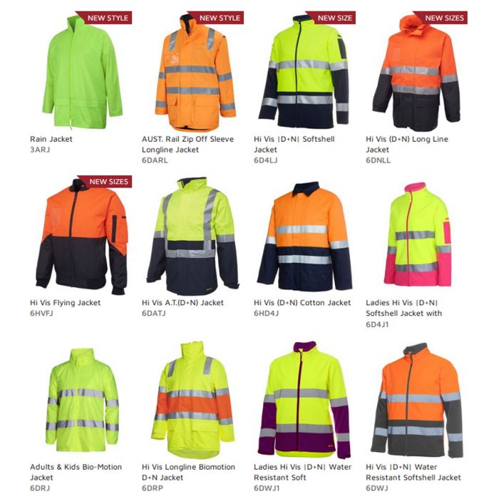 JB's Wear HIVIS JACKET Collection Big Banner Australia