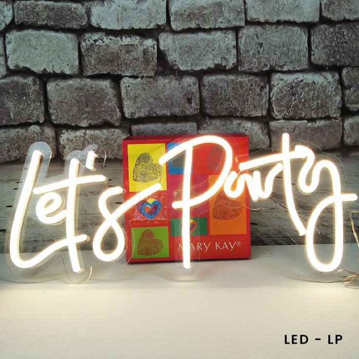 LED Neon Sign (Let's Party) - Big Banner Australia