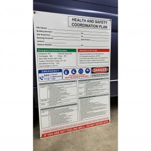 Construction Site Corflute Sign | Building Site Safety Sign - Big ...