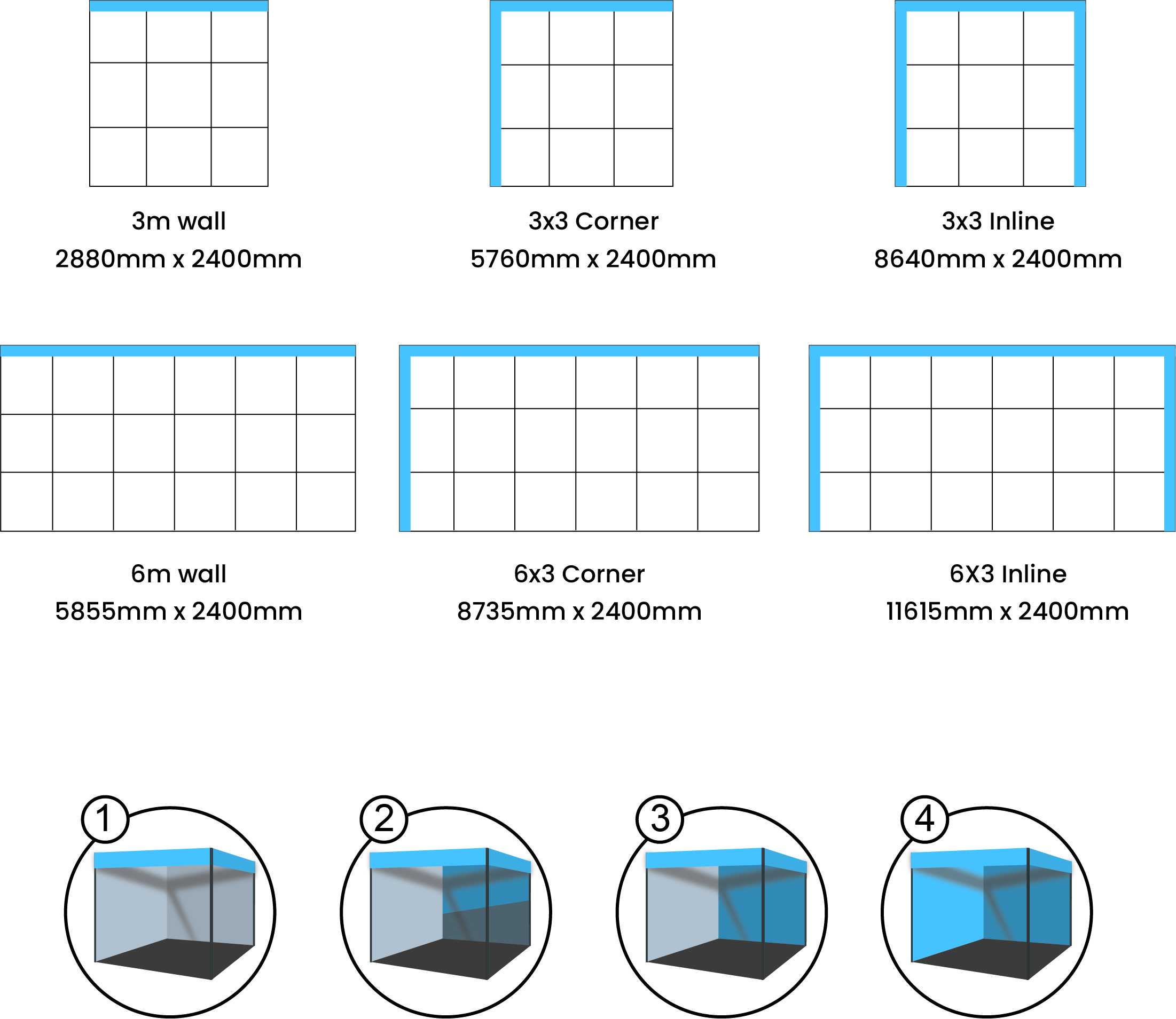 Premium 3×3 Fabric Graphics booth