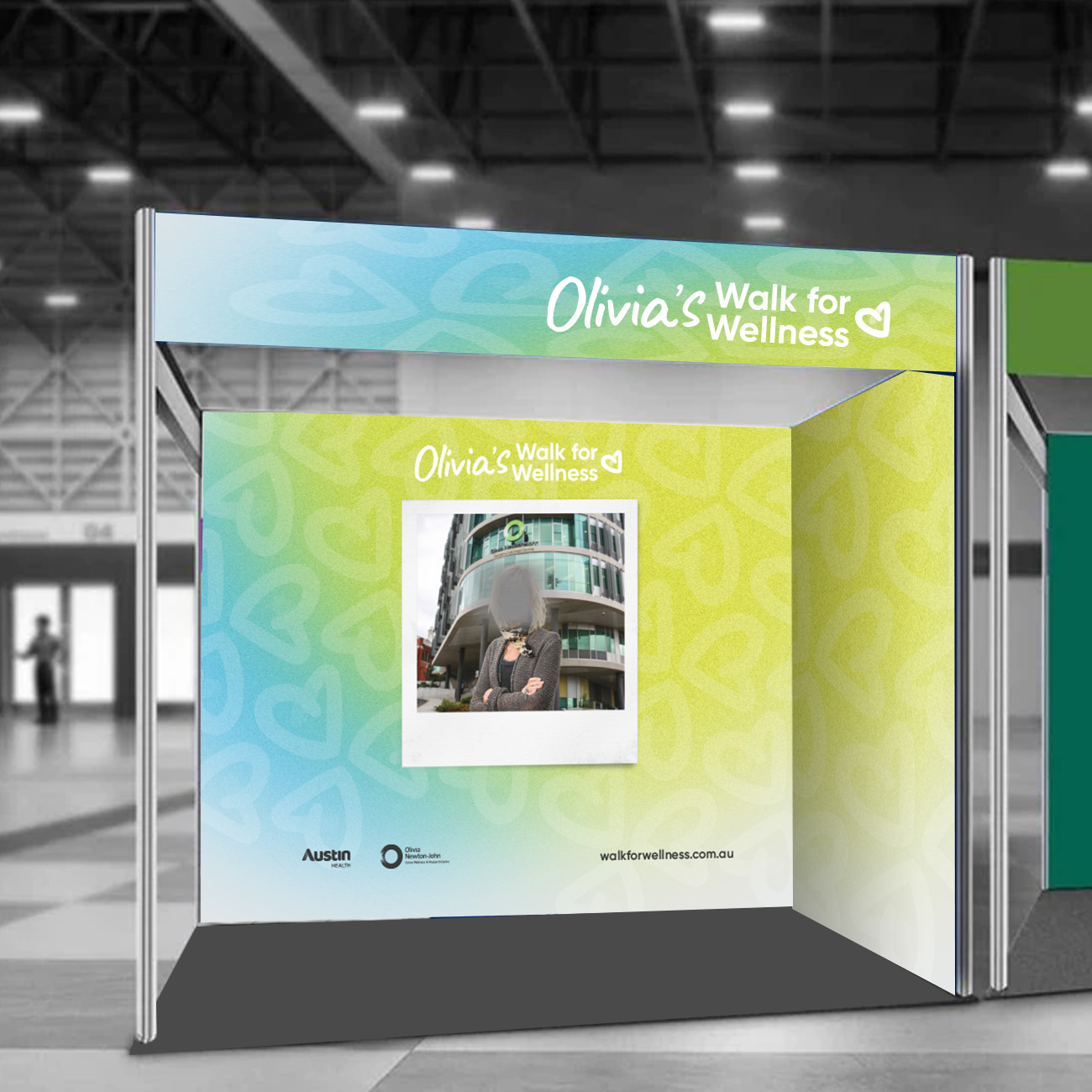 Premium 3×3 Fabric Graphics booth